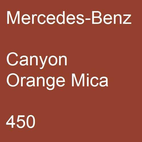 Mercedes-Benz, Canyon Orange Mica, 450.